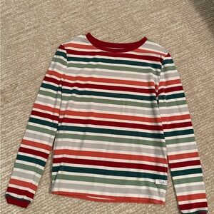 Ruffle Butts Kids Long Sleeve Shirt - Red, Green, White